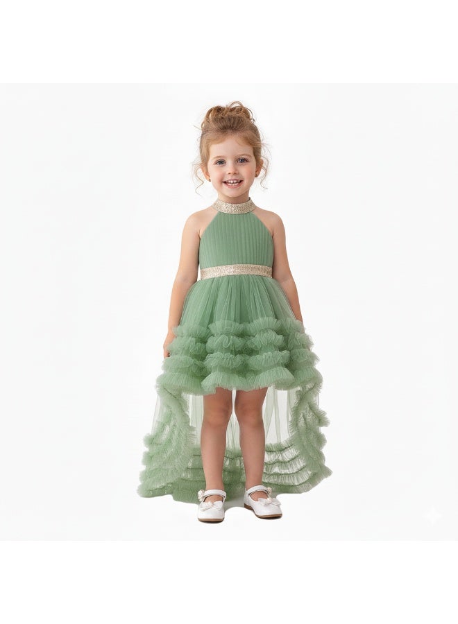 D'Daniela Ruffled Tulle Dress - Image 1