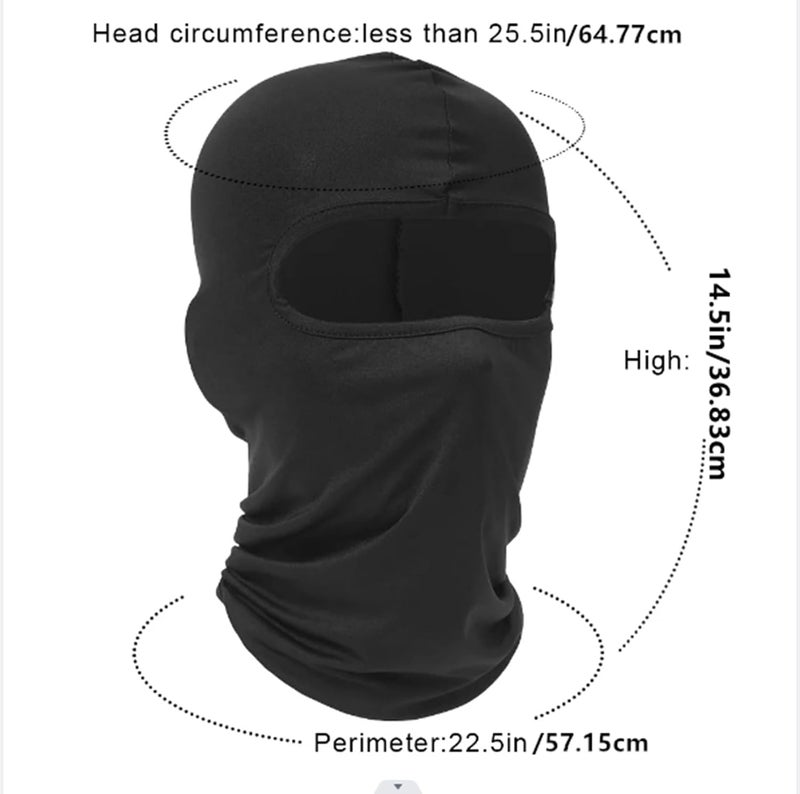 WYSUMMER 3 Hole Full Face Mask, Women Men Thin Balaclava Face Mask for Motorcycle Bike Hunting Cycling Cap Ski - Image 2