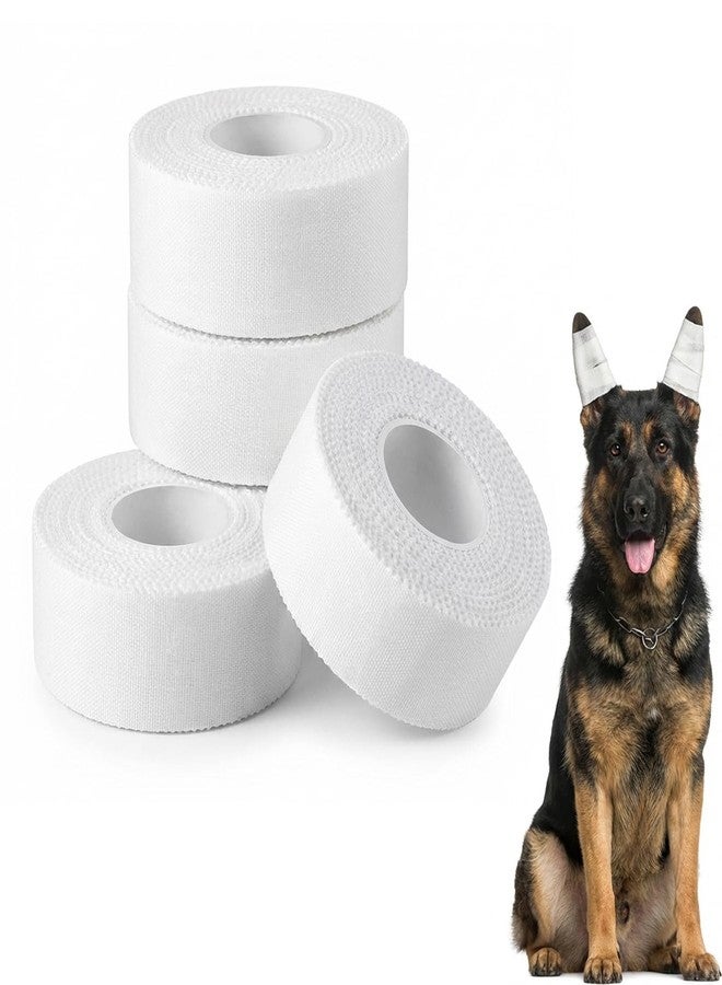 JDRGJTH 4 Roll Ear Tape for Dog Ears 1 Inch Self Adhesive Cotton Tape for Dog Ear Protection and Support, Dog Ears Stand up Care Tape for Doberman Ear Posting Kit - Image 1