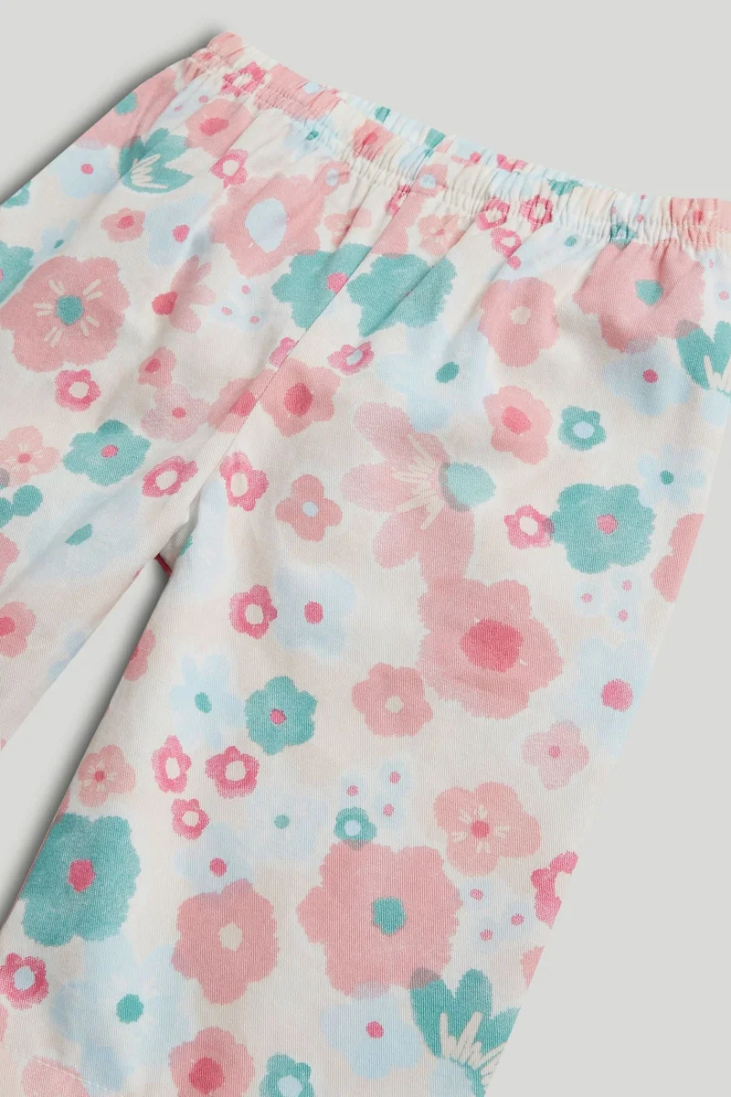 مذركير بيجامة قطنية بنقوش زهور