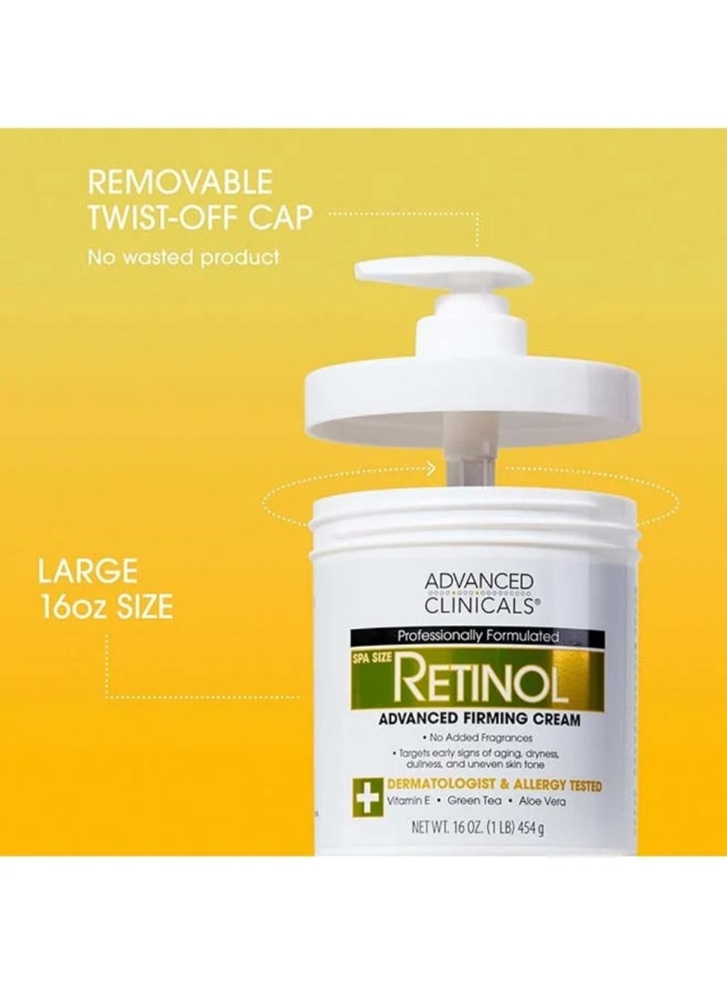 Advanced Clinicals Retinol Advanced Firming Cream 16ounce - Image 3