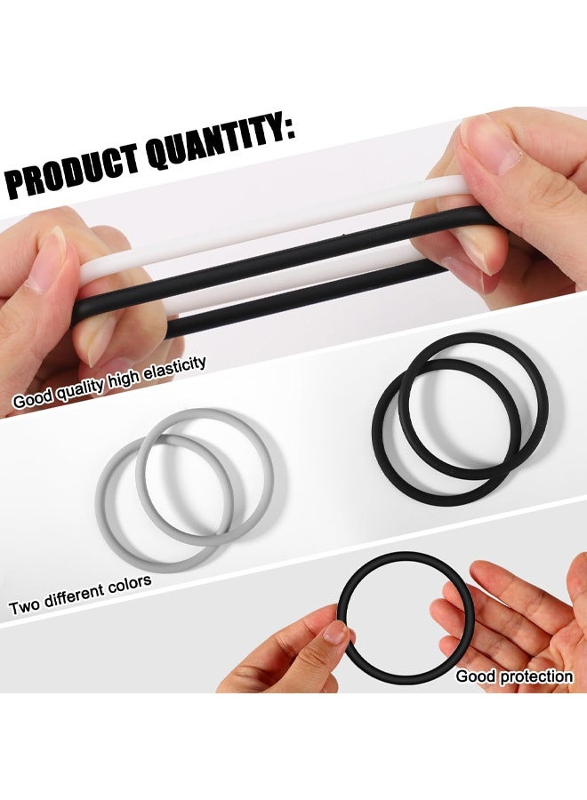 4PCS Patellar Tendon Support Straps, Silicone Patella Bands Fixed Leg Elastic Patella Stabilizer Knee Brace for Basketball Running Sports Soccer Hiking Jumpers Volleyball - Image 4