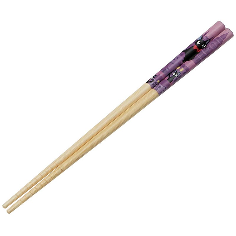 Studio Ghibli - Kiki's Delivery Service - Jiji, Skater Anti-Slip Grip Bamboo Chopsticks - Image 2