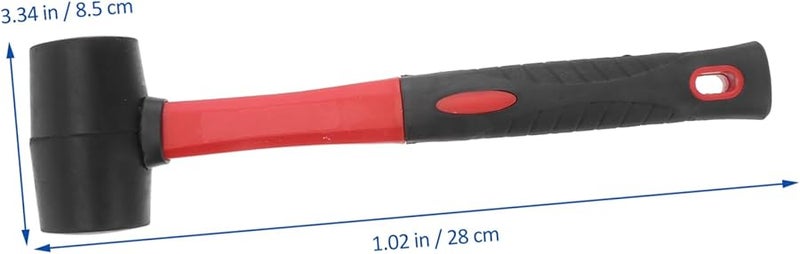 Jojofuny 12oz Rubber Mallet Hammer Non Marring For Floors And Home Decoration - Image 3