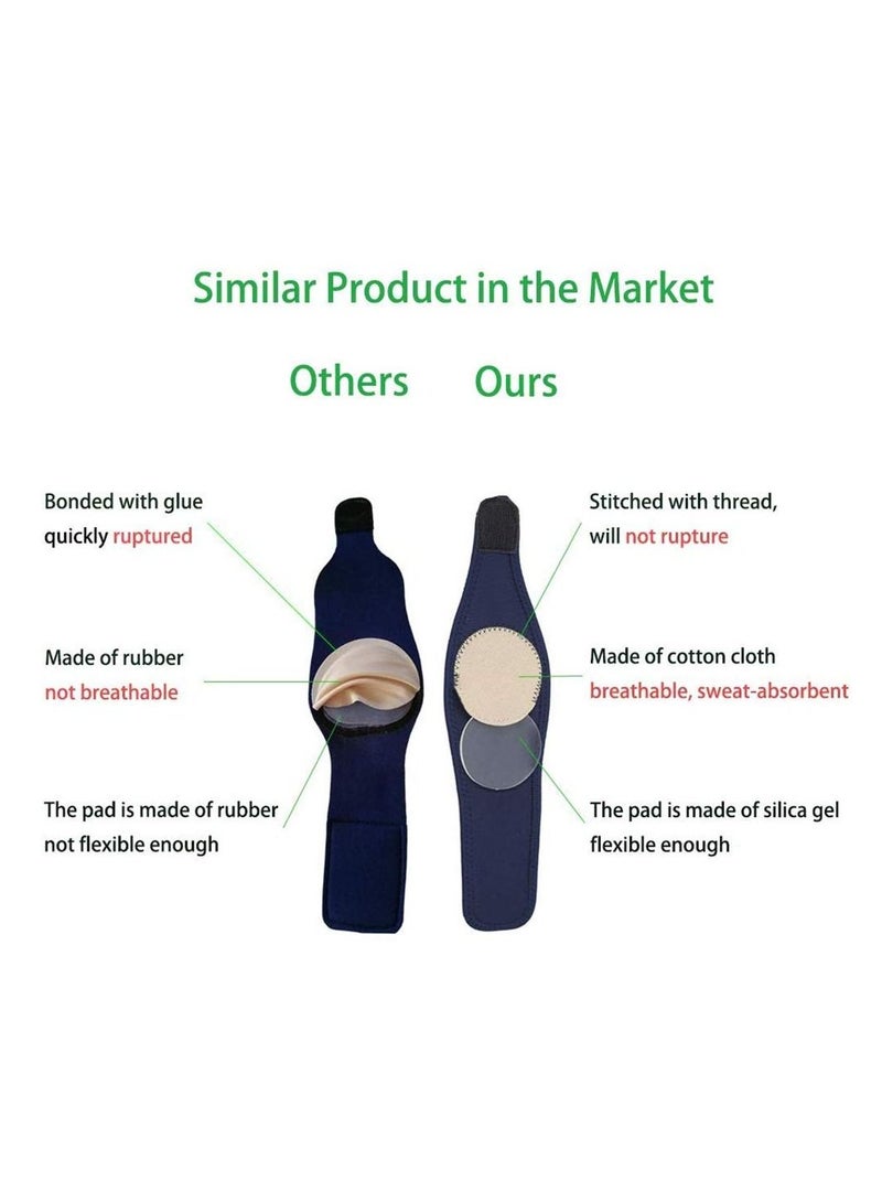 KASTWAVE Arch Support Elastic Bandage, 2pcs Orthotic Insole Sleeves Metatarsal Pad Compression Brace Wraps, Plantar Fasciitis Flatfoot Heel Spurs Arch Pain Relief No-Slip Foot Pad - Image 3