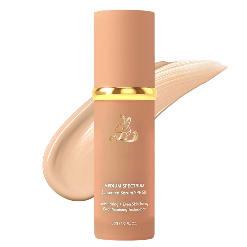 Rulinal Foundation 4 in 1 - Medium Spectrum with SPF 50+ Inspired, Hydrating Color Changing Foundation Makeup Liquid - Longwearing & Waterproof for Sport, Dancing (Natural Color) - Image 1