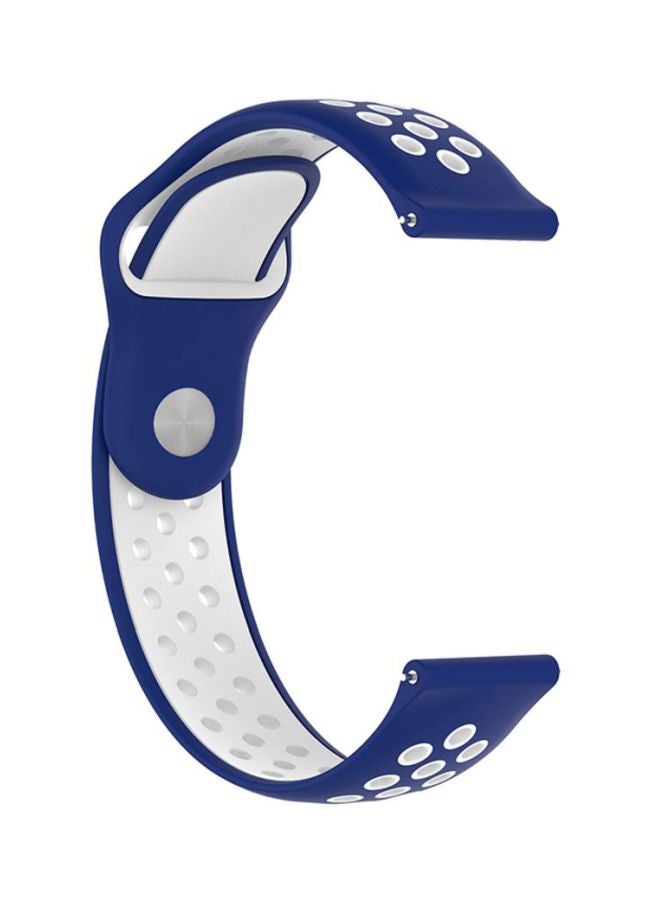 Voberry 22mm Replacement Band Strap For Samsung Galaxy Classic 46mm Blue/White - Image 2