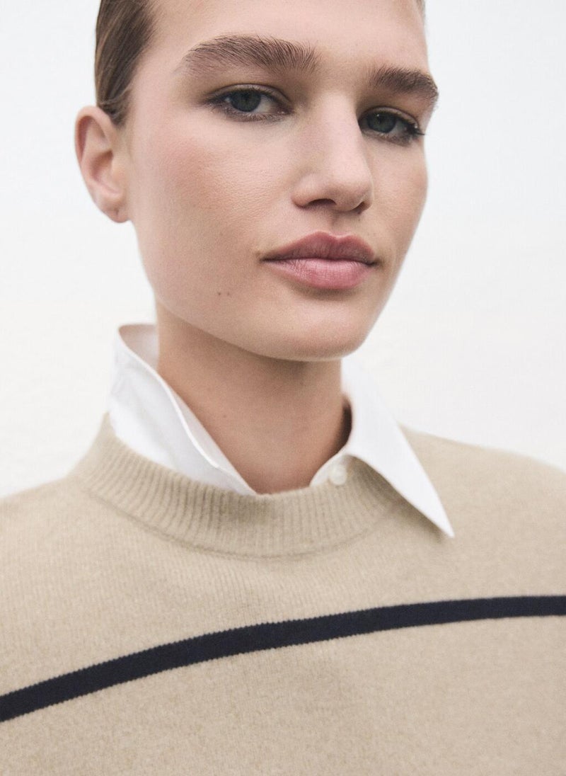 مانجو كنزة مخططة محبوكة - Image 4