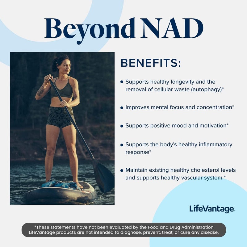 LifeVantage Protandim NAD Synergizer 60 Capsules NAD Supplement Supports a Healthy Vascular System Energy Supplements and Focus Vitamins NAD Supplements for Cellular Waste and Overall Health - Image 4
