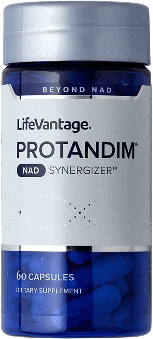LifeVantage Protandim NAD Synergizer 60 Capsules NAD Supplement Supports a Healthy Vascular System Energy Supplements and Focus Vitamins NAD Supplements for Cellular Waste and Overall Health - Image 1