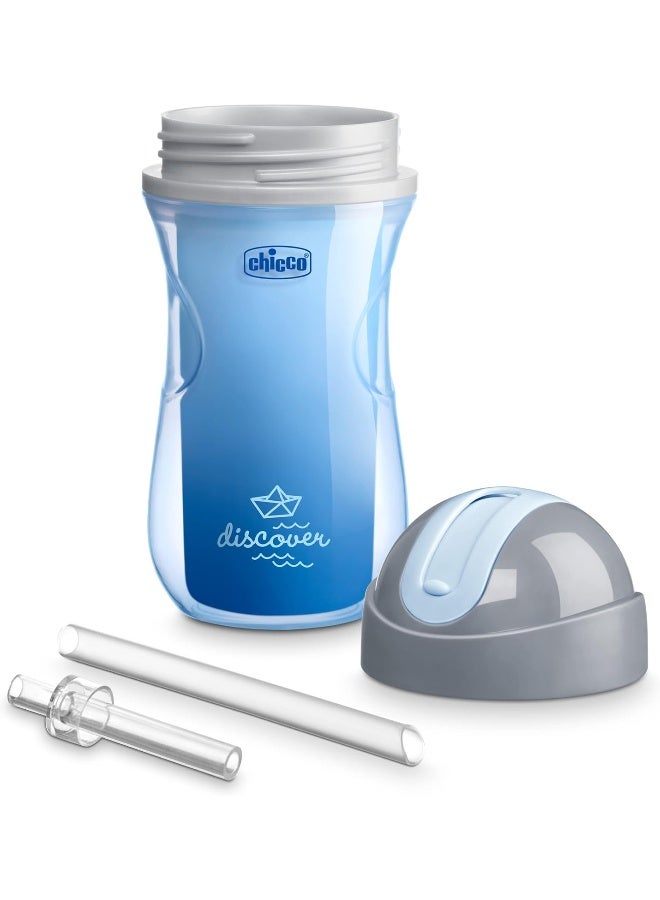 Chicco 9oz. Double-Wall Insulated Flip-Top Sippy Cup with Silicone Straw and Spill-Free Lid - Image 5