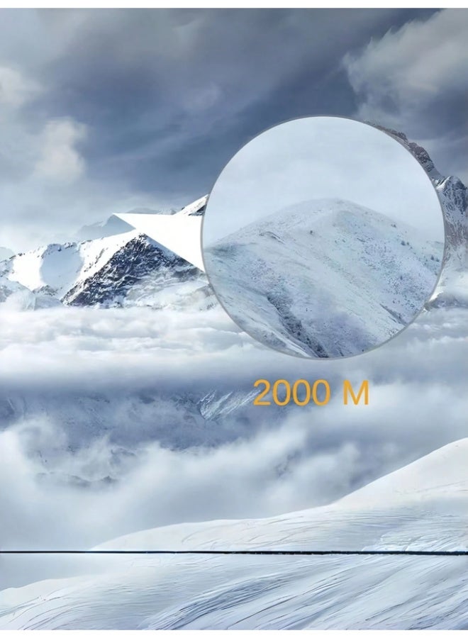 Powerful 4000*25 folding binoculars with high-definition optical zoom for long-range vision, ideal for hunting, camping, and outdoor sports. - Image 5