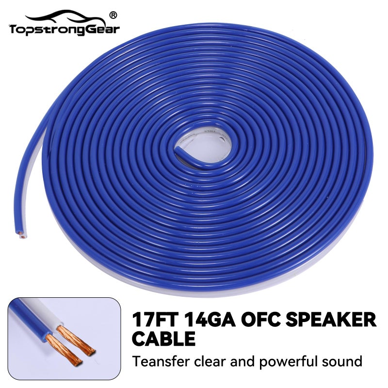 TOPSTRONGGEAR 4 Gauge OFC Amp Kit Car Audio Amplifier Wiring Install Kit with RCA Cables, 150A Fuse, 17FT Power Cable â€“ 4 OFC Complete Subwoofer Installation Kit for Car, Truck, Marine Stereo Systems - Image 5