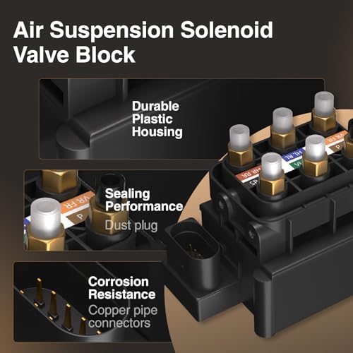 Blycorul Air Suspension Solenoid Valve Block Compatible with Mercedes Benz CL550 CL600 GLE350 GLE400 GLS450 GLS550 GL320 GL350 S350 S500 Maybach CLS400 CLS550 ML250 ML320, Replaces 2123200358 - Image 3