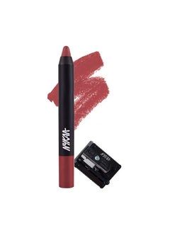 Matteilicious Lip Crayon Jade Rose (2.8Gm) Shade No 11 With Prove Your Point Cosmetic Sharpener
