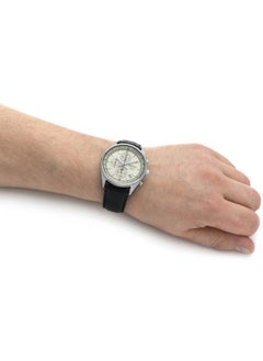 Seiko Chronograph Quartz Leather Strap Men's Watch SSB383P1  - Image 2