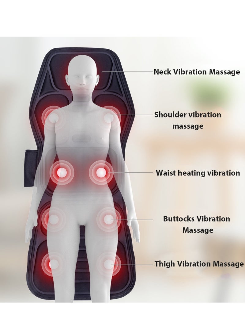 Leon Home Portable Heating and Vibrating Chair Pad, Full-Body Deep Tissue Massager with 2 Adapters, Perfect for Office, Home, and Car Use - Image 4
