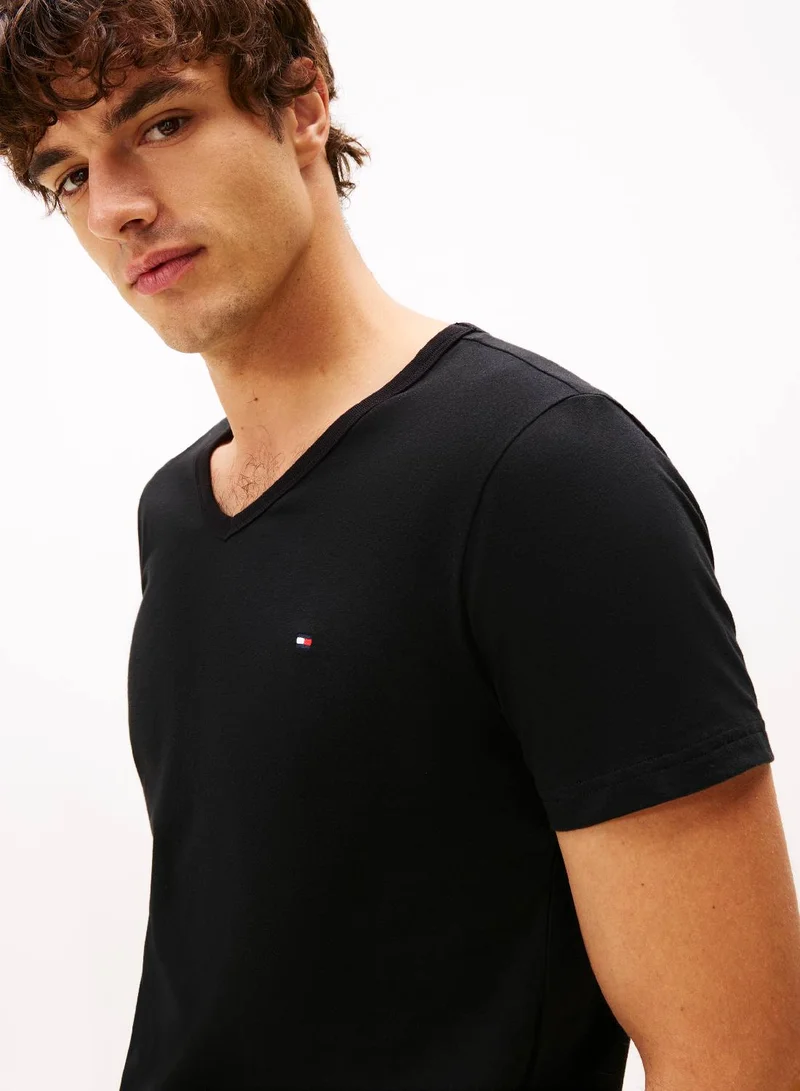TOMMY HILFIGER 3-Pack Signature V-Neck Lounge T-Shirts.