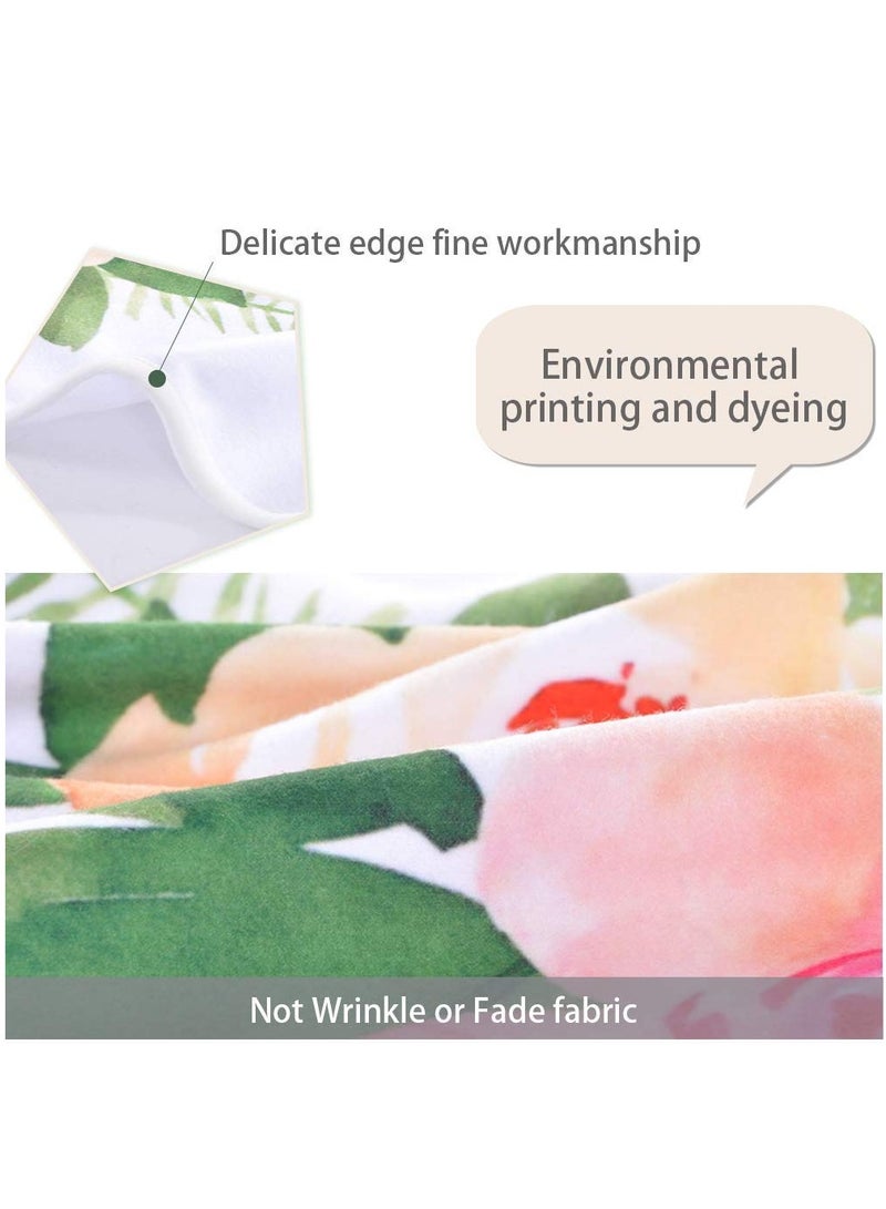 Baby Monthly Milestone Blanket Floral Monthly Milestone Stickers Premium Floral Wreath Baby Photo Blanket for Newborn Baby Shower Monthly Blanket for Baby Pictures - Image 2