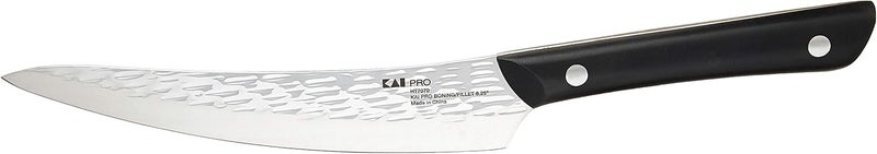 KAI PRO 6.5" Boning & Fillet Knife, Hand Sharpened Curved Boning Knife, Japanese AUS6M Stainless Steel Blade, Full-Tang POM Handle, NSF Certified, Meat & Fish Tool for Professional and Home Chefs - Image 2