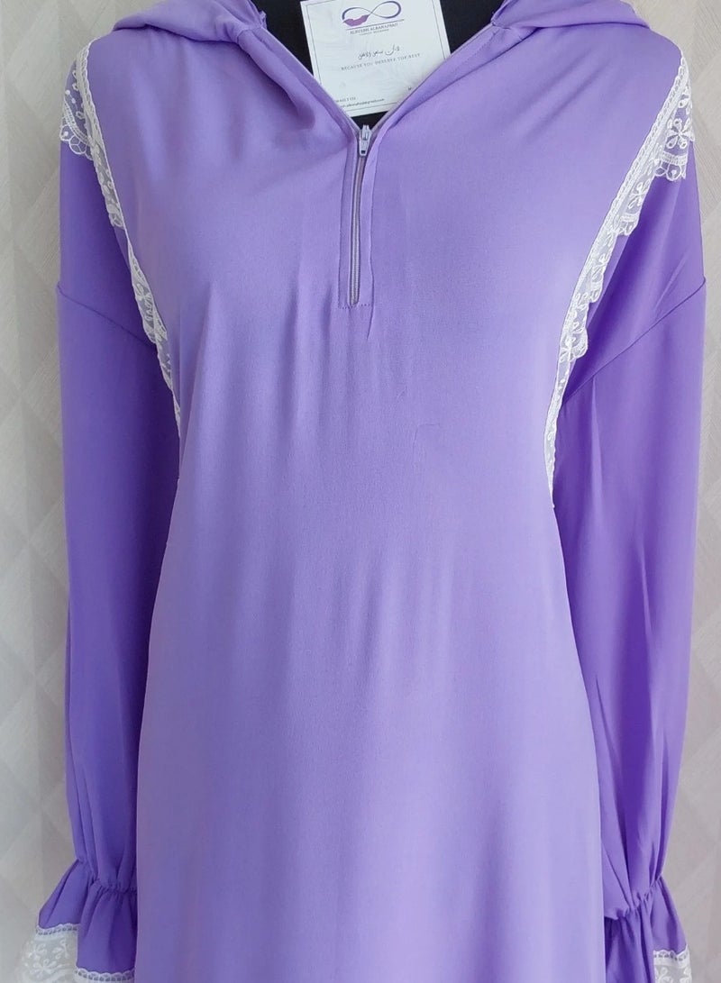 ALREESH ALBANAFSAJI DRESS purple