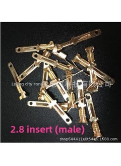 Generic 2.8mm 2p3p4p6p9p Motorcycle Electric Car Connector Connector Plug Male And Female Hole Core Line Docking-Color:2.8 Insert (male)  - Image 1