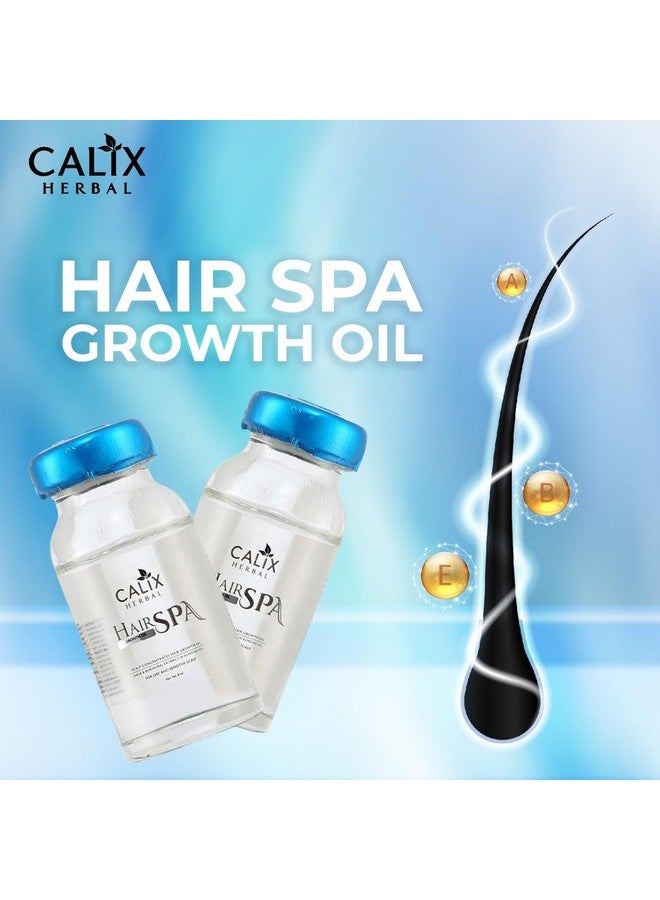Calix Herbal Hair Spa Kit Ayurvedic Spa Conditioner & Spa Hair Growth Oil Help To Strengthen, Grow, Treat Dull, Weak, Falling Hair, Nourishes-Rejuvenate, Moisturize, Improve Bulky, Shiny (100gm +16ml) - Image 5