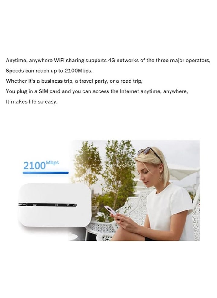 General - Wireless Router 4G LTE 150Mbps WiFi Portable Modem Wireless Router MIFI Wi-Fi Mobile Hotspot High Speed 4G Mobile WiFi Hotspot Router（M8-E） - Image 1