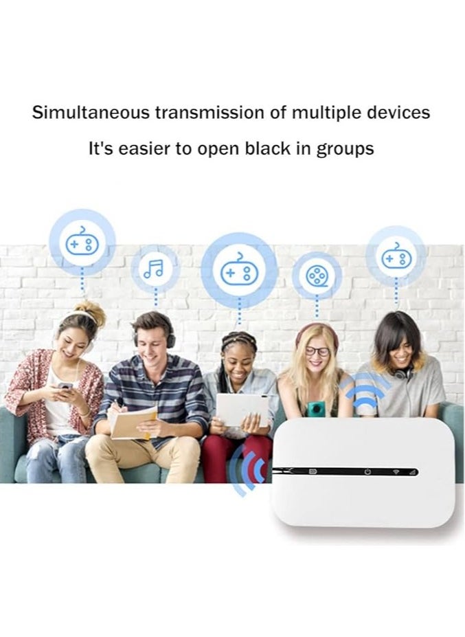 General - Wireless Router 4G LTE 150Mbps WiFi Portable Modem Wireless Router MIFI Wi-Fi Mobile Hotspot High Speed 4G Mobile WiFi Hotspot Router（M8-E） - Image 1