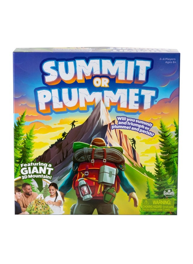 Goliath Summit or Plummet Game | Includes A Giant 13-Inch Tall 3D Mountain | 2-4 Players | Ages 8+ - Image 1
