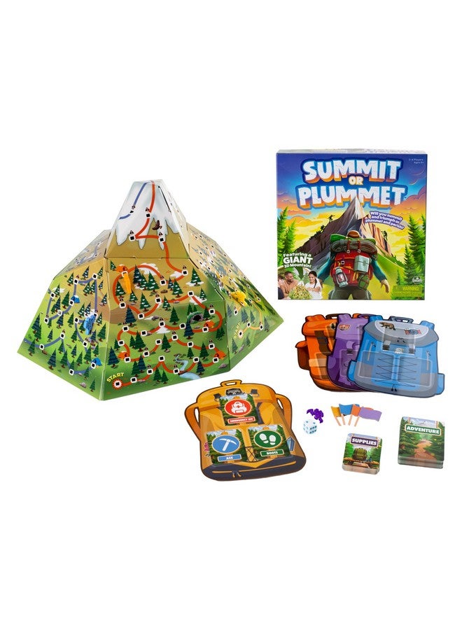 Goliath Summit or Plummet Game | Includes A Giant 13-Inch Tall 3D Mountain | 2-4 Players | Ages 8+ - Image 2