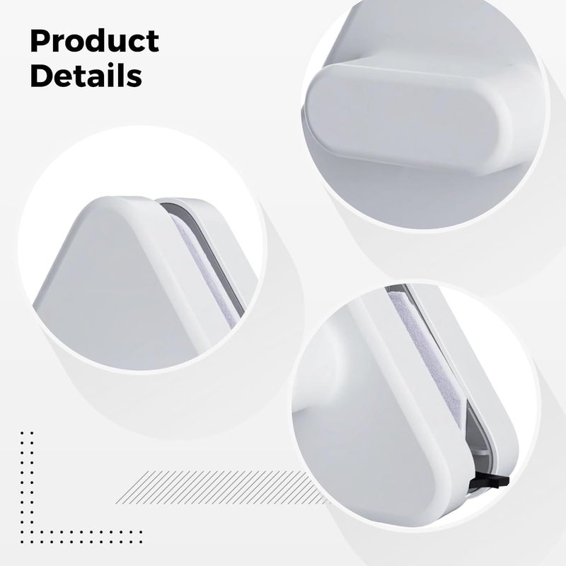 Elevated Rise Window Cleaner, Attaching Tool for 3-10 Mm Double-Pane Glass, Double-Sided Cleaner Glass, with Abs Shell, Large Handle, Anti-Falling Rope - Image 5