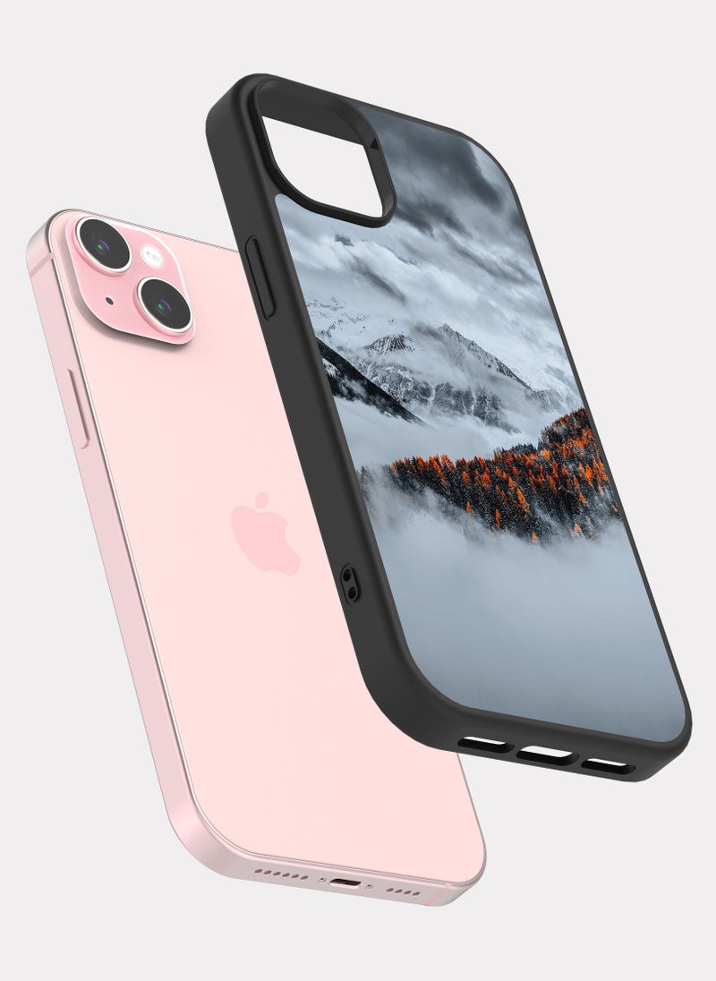 PXLAAT iPhone 15 Plus case cover Clouds And Mountains And Trees - Image 2