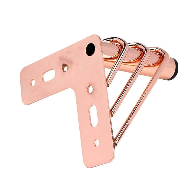 Aakash Dcor 4 Inch Metal Sofa LegsSet of 4 Rose Gold Finish Multipin Durable Replacement Sofa Paya Modern Rustproof Sturdy Furniture Legs for Home Office  - Image 3