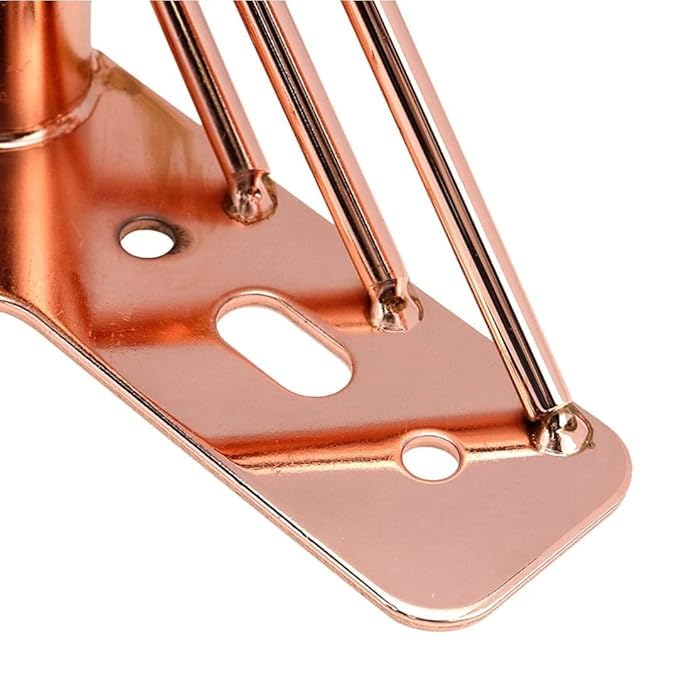 Aakash Dcor 4 Inch Metal Sofa LegsSet of 4 Rose Gold Finish Multipin Durable Replacement Sofa Paya Modern Rustproof Sturdy Furniture Legs for Home Office  - Image 5
