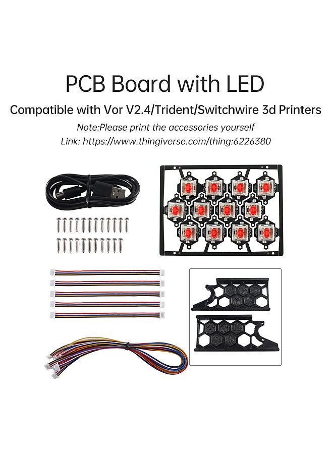Hot Key Board Vor Skirt Klipper Pre-installed PCB Board with LED Compatible with Vor V2.4/Trident/Switchwire 3d Printers  - Image 2