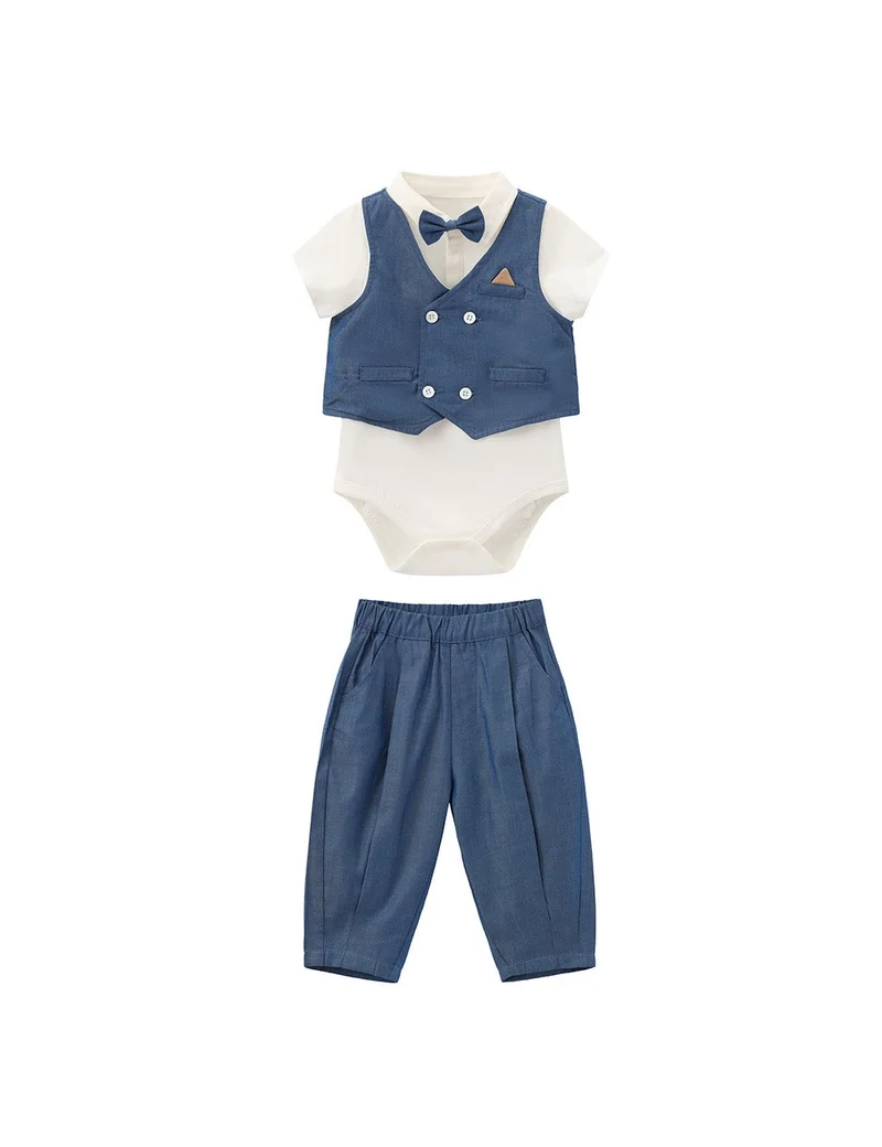 Baby Boys Woven short sleeve suit