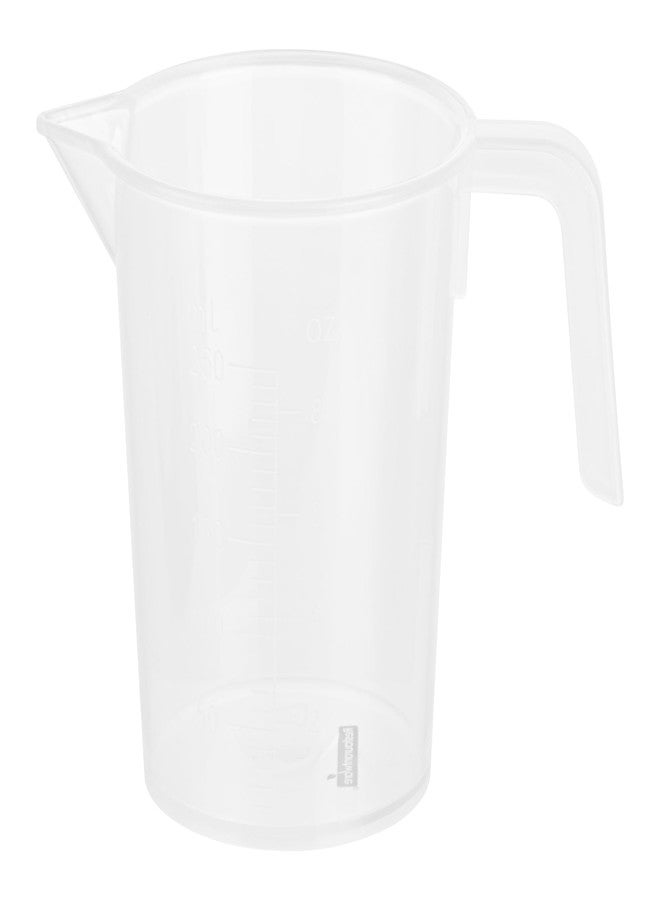 ريستورنت وير كوب قياس للمطاعم، عبوة من كوب واحد سعة 8 أونصات، ذو فوهة مخروطية، مزود بتدريجات مل وأونصة بارزة، مصنوع من البلاستيك الشفاف، مزود بمقبض، مناسب للطبخ والخبز، لقياس الزيت والدقيق. - Image 2