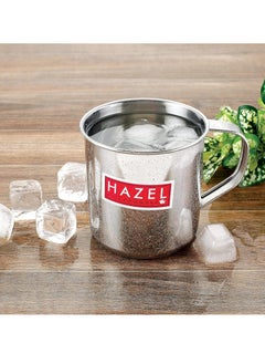هايزل كوب استحمام HAZEL متعدد الأغراض من الفولاذ المقاوم للصدأ للاستخدام المنزلي اليومي قوي ومتين، 300 مل، فضي  - Image 2