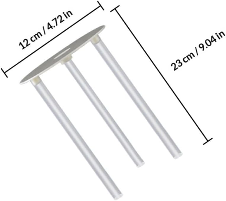 Cake Support Bracket 6-Inch Multi-Layer Cake Stand Plastic Suspension Gasket Rods for Dessert Display and Baking Decorating Supplies 6 Sets - Image 2