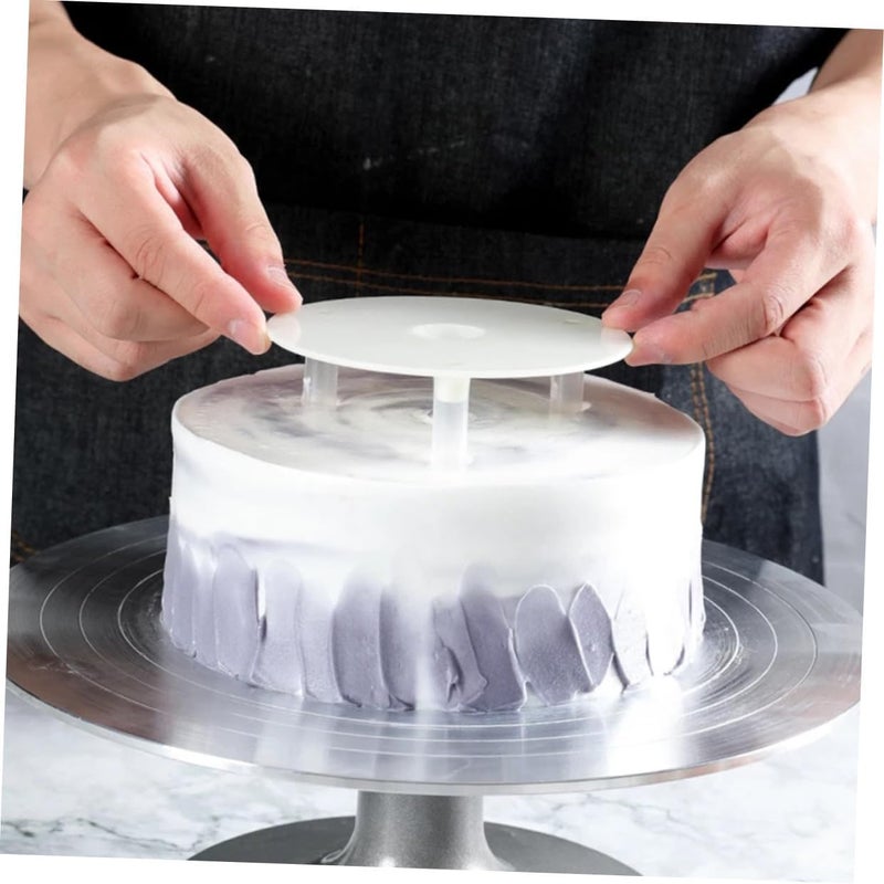 Cake Support Bracket 6-Inch Multi-Layer Cake Stand Plastic Suspension Gasket Rods for Dessert Display and Baking Decorating Supplies 6 Sets - Image 4