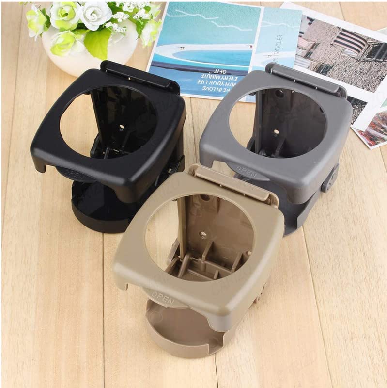 CARIZO Car Cup Holder, Foldable Drink Holder Universal Water Bottle Coffee Cup Beige Stand Holder Compatible with Skoda Superb (Type-III) 2016-2020 - Image 3