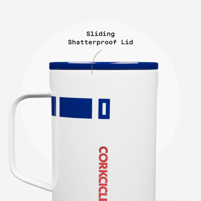 Corkcicle Classic Coffee Mug - Triple Insulated Stainless Steel for Travel - Shatter-Proof Lid - Keeps Drink Hot Over 3 Hours - Holiday Mug Gift - Great for Gifting Warmth - 16 oz - R2-D2 - Image 5