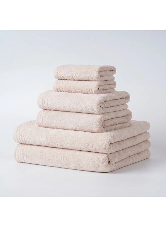 Donetella Towel Set (Pack of 6) – Microfiber 330 GSM – Ultra Soft & Highly Absorbent Quick Dry Bathroom Towel Set with Bath Sheet, Bath Towel & Hand Towel