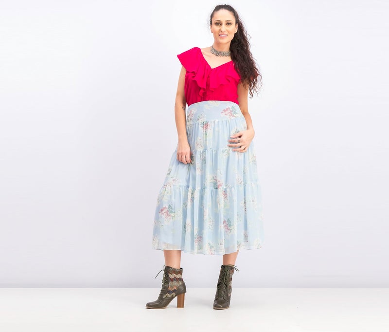 RALPH LAUREN Women Floral Maxi Skirt, Multicolor  - Image 4