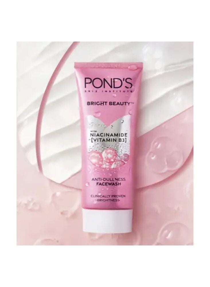 PONDS Pond’s Bright Beauty Face Wash with Niacinamide Vitamin B3 – Anti-Dullness Brightening Cleanser - Image 2