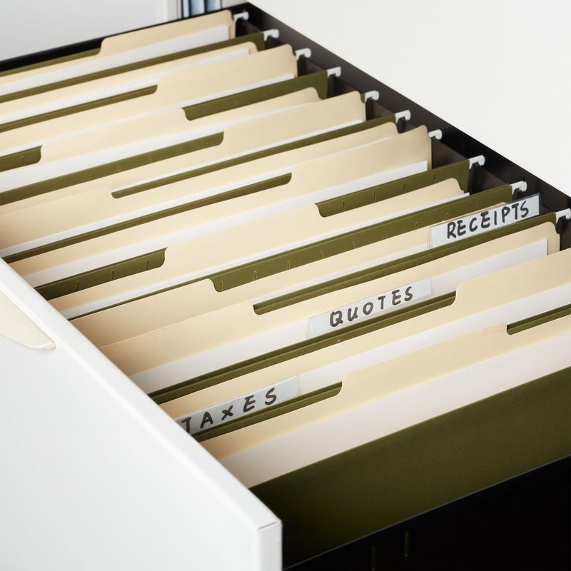 Staples 490853 Recycled Hanging File Folders 5 Tab Legal Size Standard Green 50/BX - Image 4