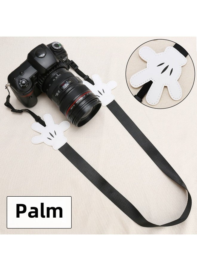 Generic Micro SLR Strap Cute Mickey Palm Camera Shoulder Strap Suitable For Polaroid Mini25 Fuji Sony Canon-Color:Slap  - Image 1