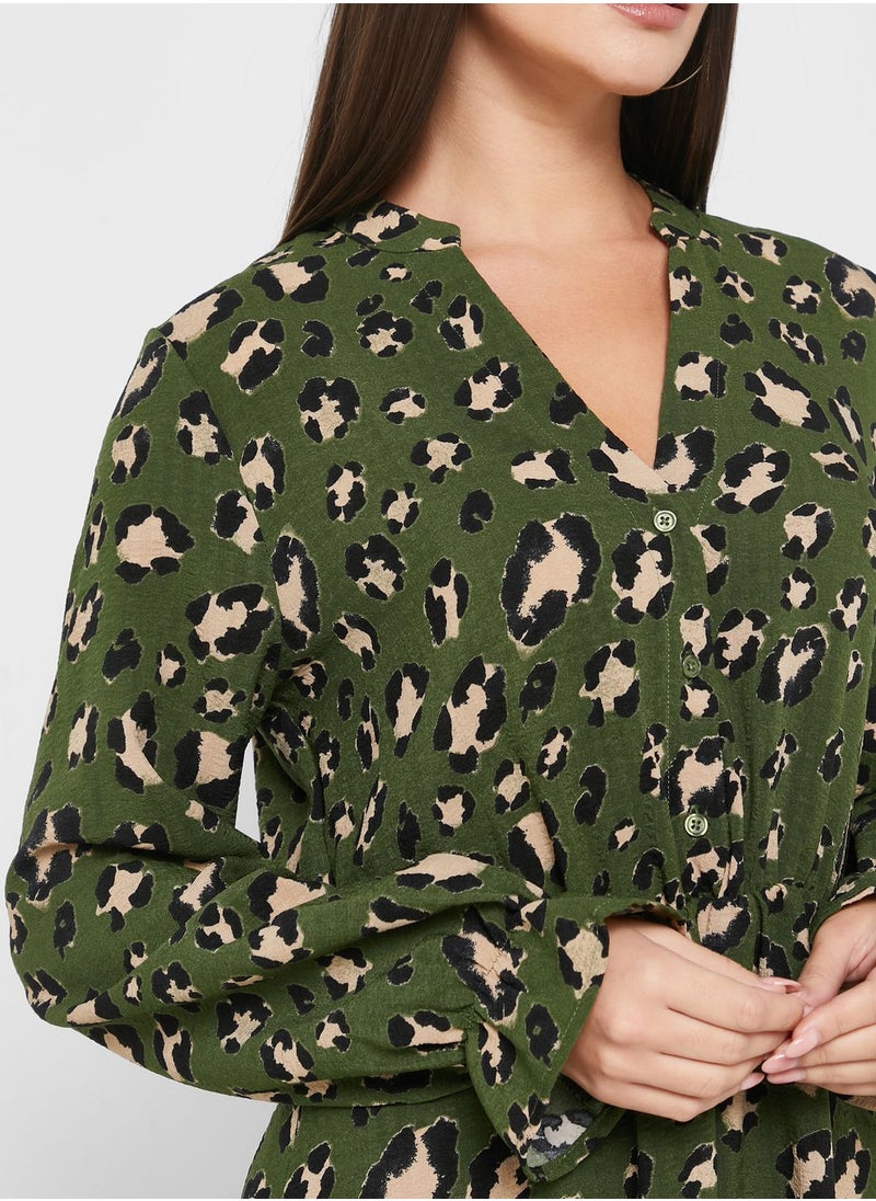 VERO MODA - V-Neck Printed Dress - Image 1
