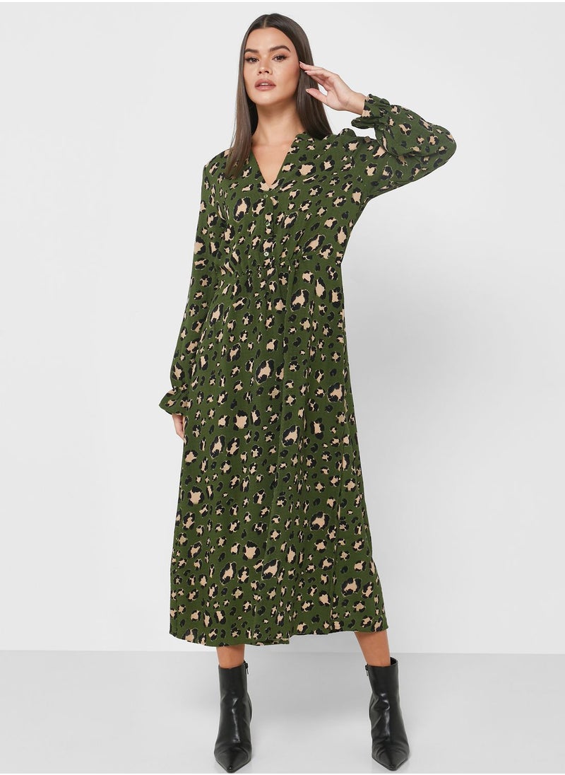 VERO MODA - V-Neck Printed Dress - Image 1